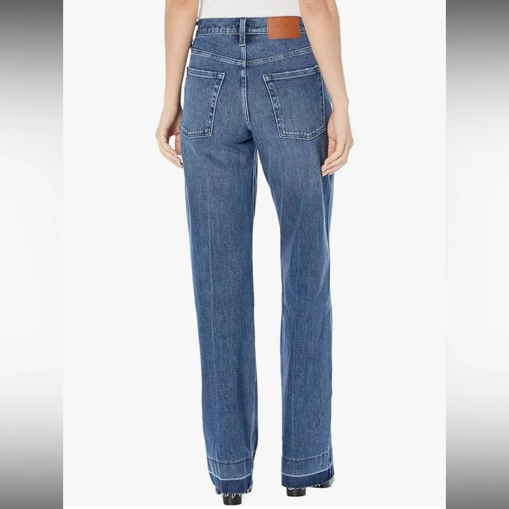 Lucky Brand Wide Leg High Rise Jeans - Picture 2 of 15